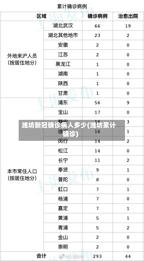 潍坊新冠确诊病人多少(潍坊累计确诊)-第2张图片
