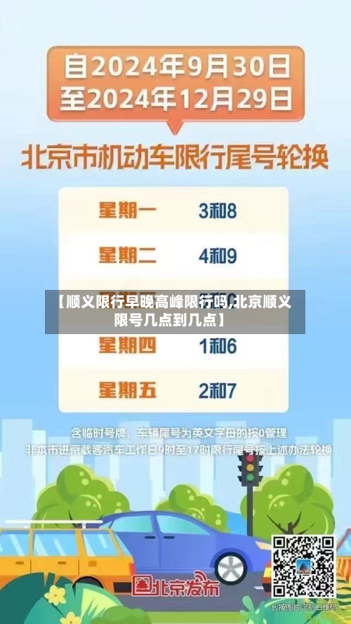 【顺义限行早晚高峰限行吗,北京顺义限号几点到几点】