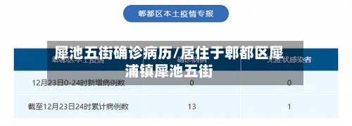 犀池五街确诊病历/居住于郫都区犀浦镇犀池五街-第3张图片