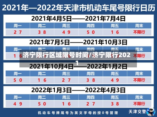 济宁限行区域限号时间/济宁限行2021