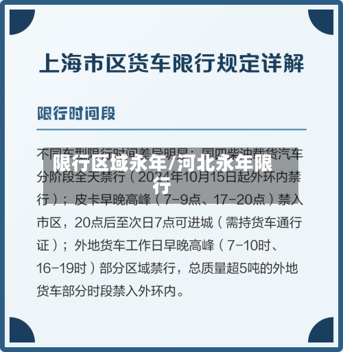 限行区域永年/河北永年限行-第2张图片