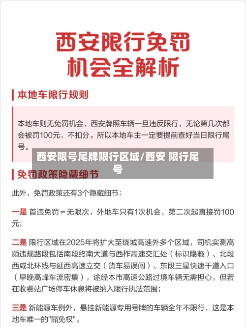 西安限号尾牌限行区域/西安 限行尾号-第2张图片