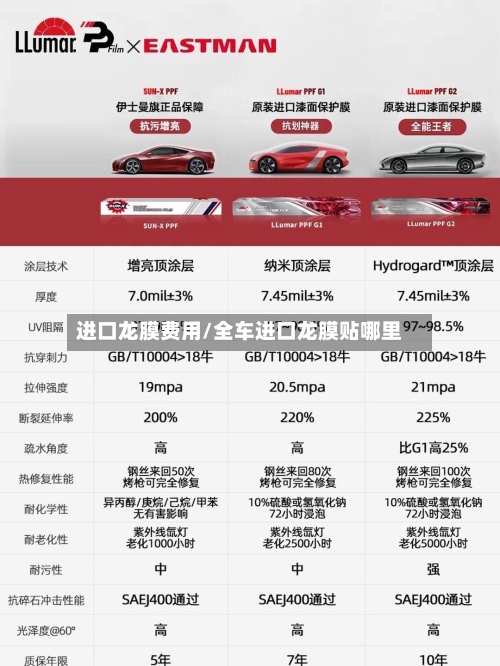 进口龙膜费用/全车进口龙膜贴哪里-第3张图片