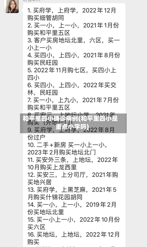 和平里四小确诊病例(和平里四小是重点小学吗)-第3张图片