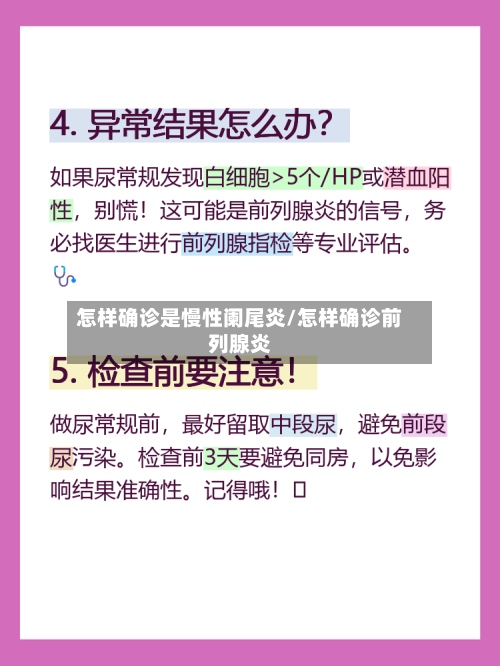 怎样确诊是慢性阑尾炎/怎样确诊前列腺炎