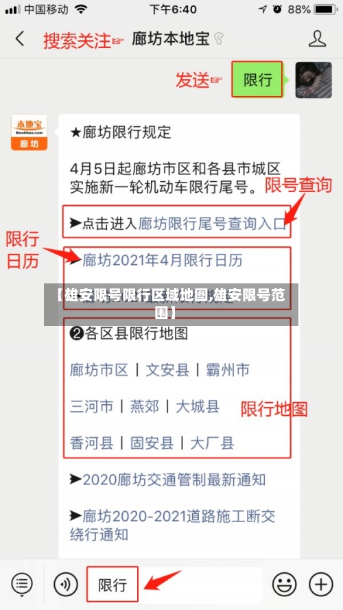 【雄安限号限行区域地图,雄安限号范围】-第2张图片