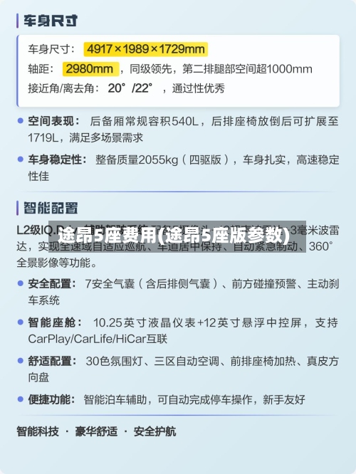 途昂5座费用(途昂5座版参数)-第2张图片