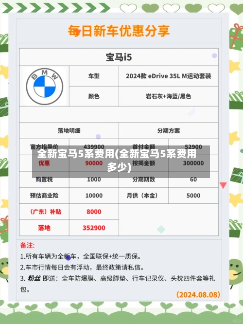 全新宝马5系费用(全新宝马5系费用多少)