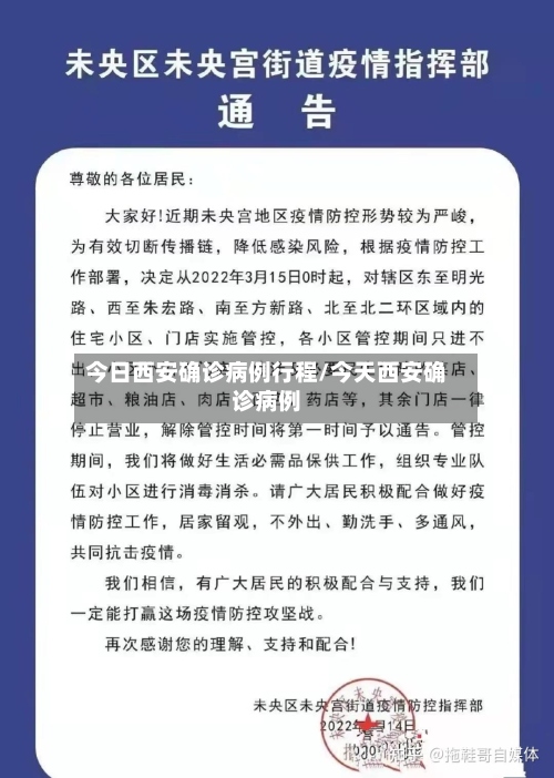 今日西安确诊病例行程/今天西安确诊病例
