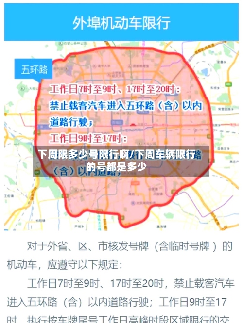 下周限多少号限行啊/下周车辆限行的号都是多少-第3张图片