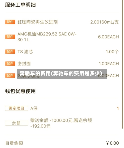 奔驰车的费用(奔驰车的费用是多少)-第3张图片