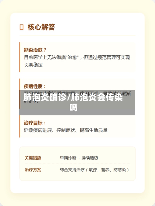 肺泡炎确诊/肺泡炎会传染吗