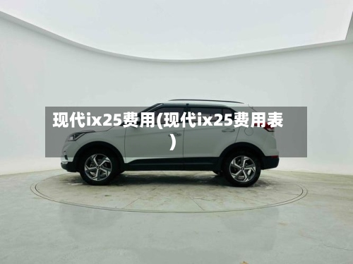 现代ix25费用(现代ix25费用表)-第2张图片