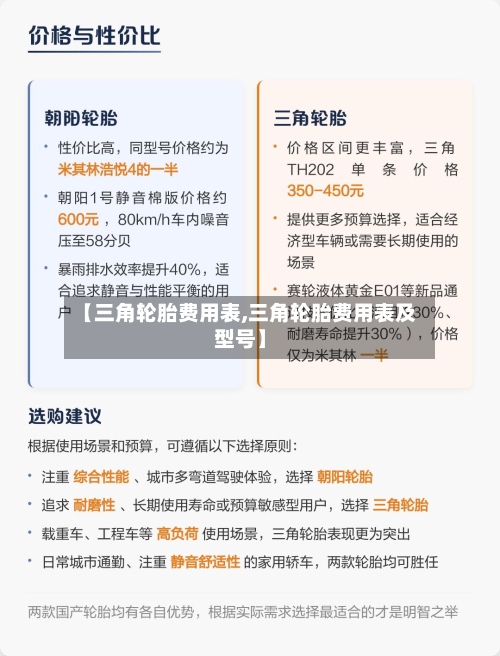 【三角轮胎费用表,三角轮胎费用表及型号】-第2张图片