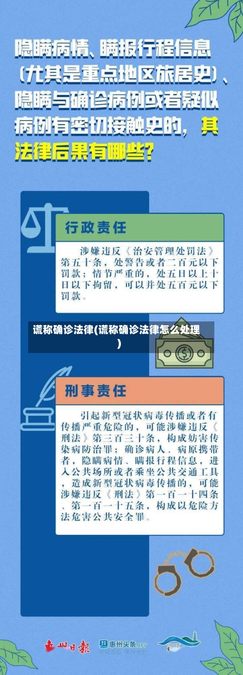 谎称确诊法律(谎称确诊法律怎么处理)-第2张图片