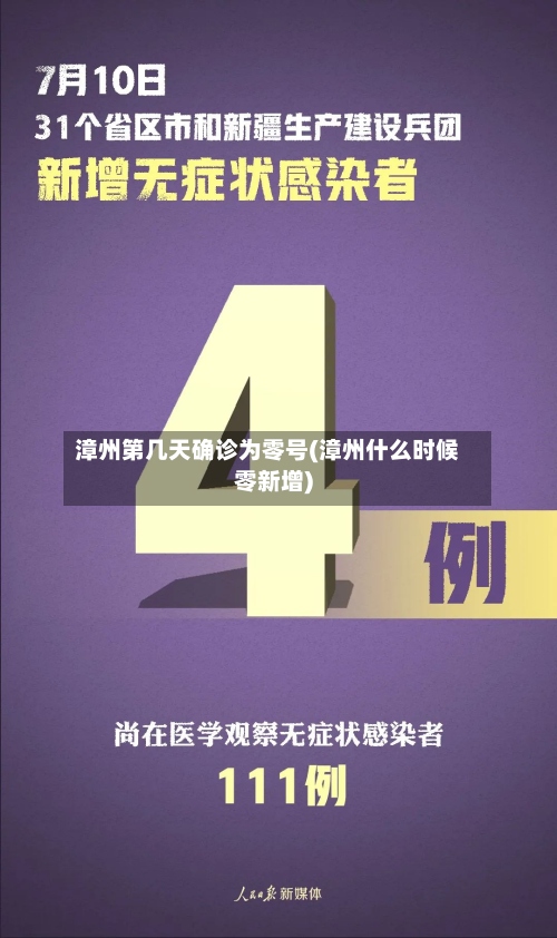 漳州第几天确诊为零号(漳州什么时候零新增)-第3张图片