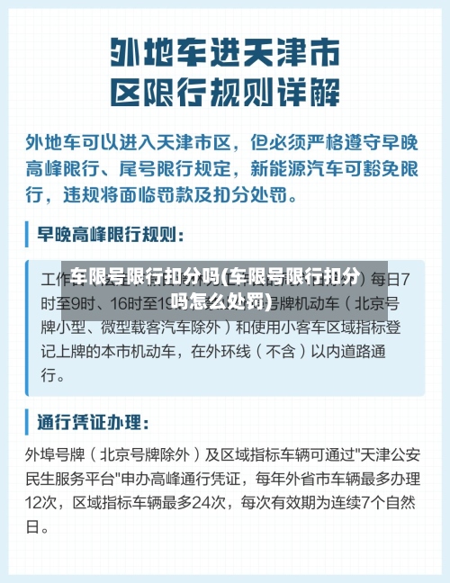 车限号限行扣分吗(车限号限行扣分吗怎么处罚)-第2张图片