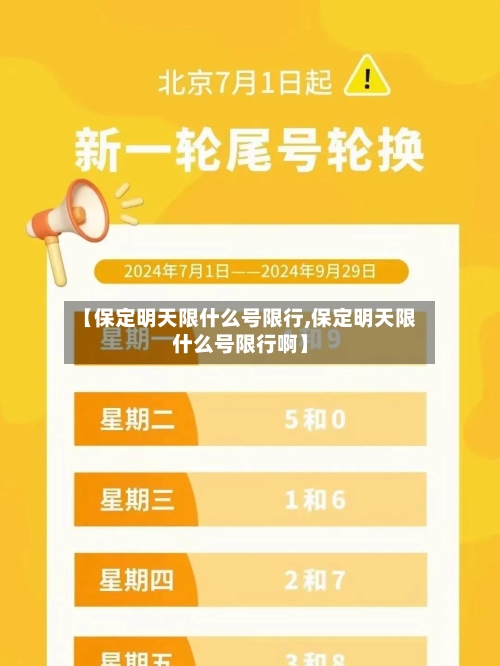 【保定明天限什么号限行,保定明天限什么号限行啊】-第3张图片