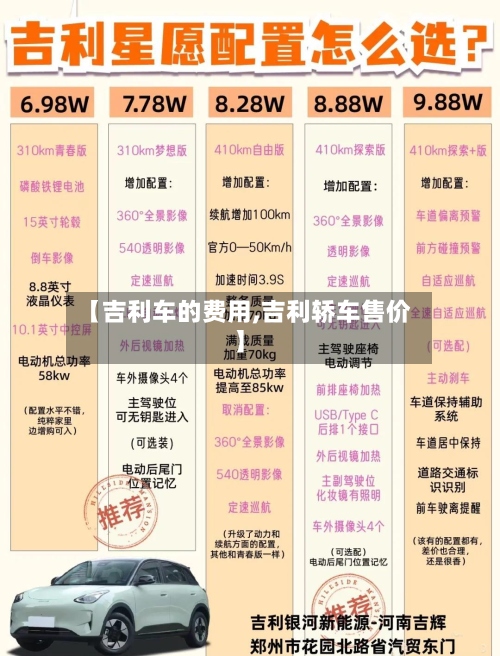 【吉利车的费用,吉利轿车售价】