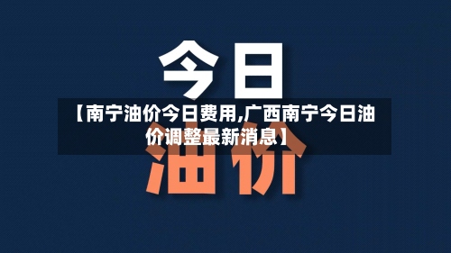 【南宁油价今日费用,广西南宁今日油价调整最新消息】-第2张图片