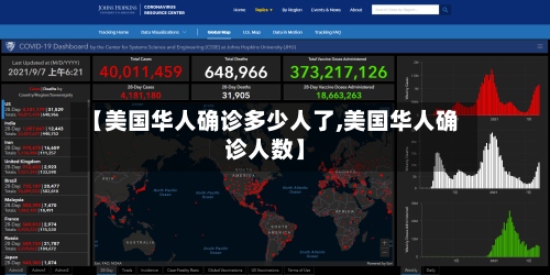 【美国华人确诊多少人了,美国华人确诊人数】