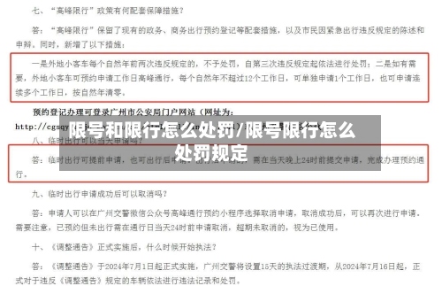 限号和限行怎么处罚/限号限行怎么处罚规定-第3张图片