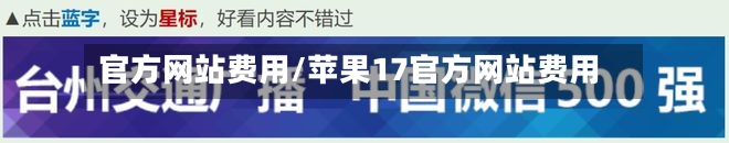官方网站费用/苹果17官方网站费用