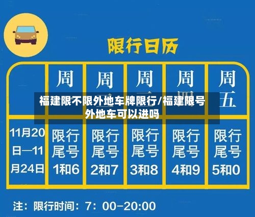 福建限不限外地车牌限行/福建限号外地车可以进吗