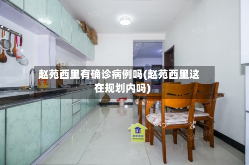 赵苑西里有确诊病例吗(赵苑西里这在规划内吗)-第2张图片