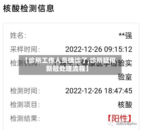【诊所工作人员确诊了,诊所疑似新冠处理流程】