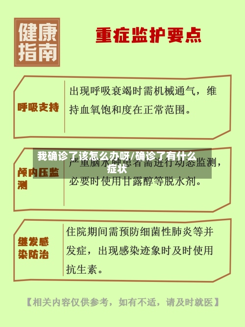 我确诊了该怎么办呀/确诊了有什么症状
