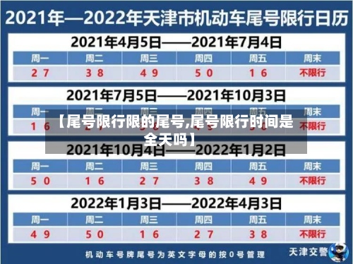 【尾号限行限的尾号,尾号限行时间是全天吗】-第3张图片