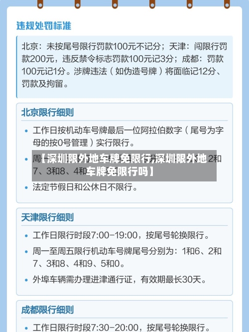 【深圳限外地车牌免限行,深圳限外地车牌免限行吗】-第3张图片