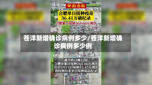 苍洋新增确诊病例多少/苍洋新增确诊病例多少例
