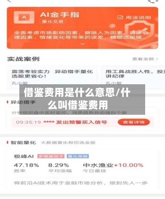 借鉴费用是什么意思/什么叫借鉴费用-第2张图片