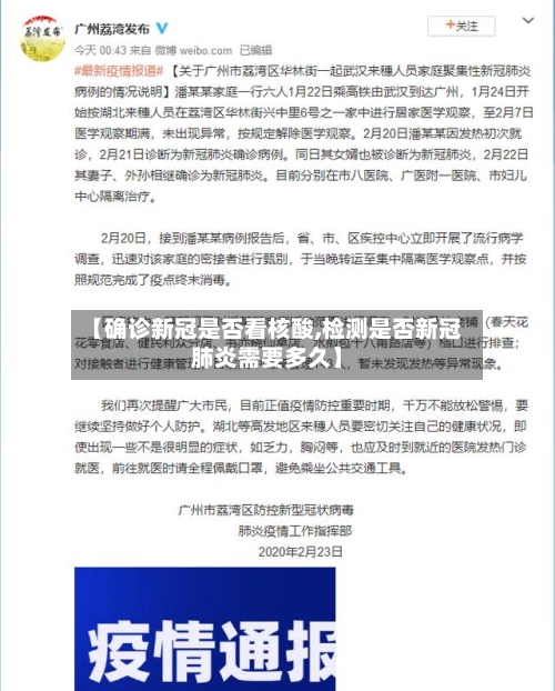 【确诊新冠是否看核酸,检测是否新冠肺炎需要多久】-第2张图片