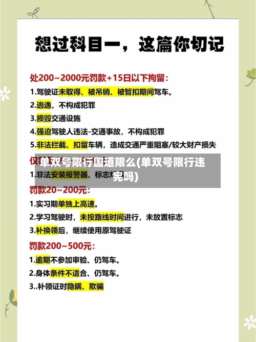 单双号限行国道限么(单双号限行违宪吗)-第3张图片