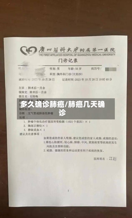 多久确诊肺癌/肺癌几天确诊-第3张图片