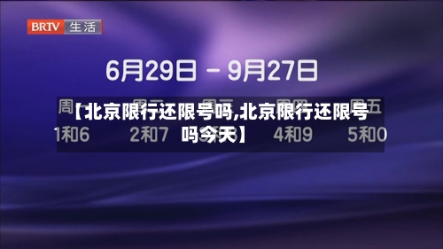 【北京限行还限号吗,北京限行还限号吗今天】