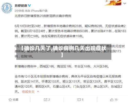【确诊几天了,确诊病例几天出现症状】