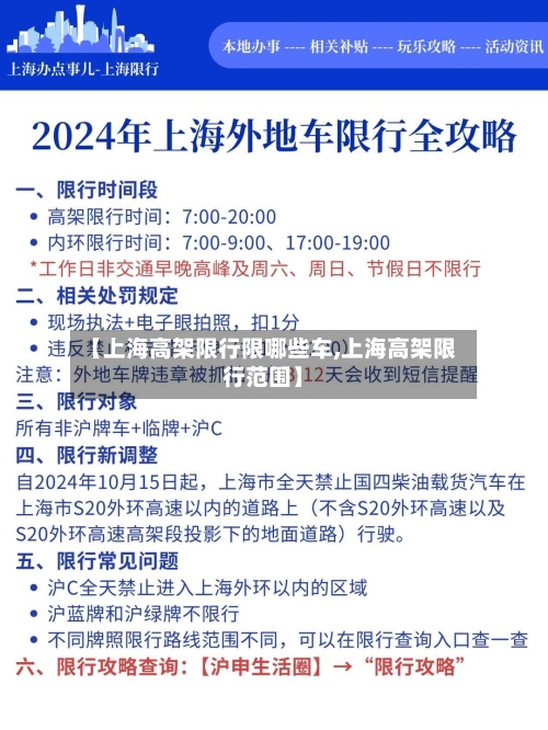 【上海高架限行限哪些车,上海高架限行范围】