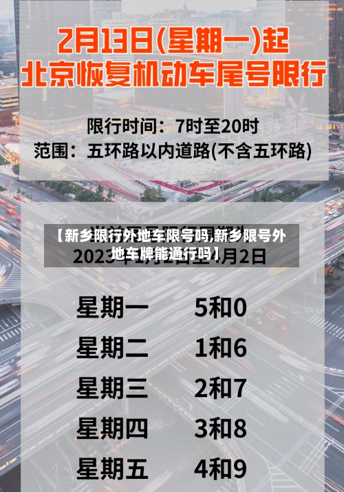 【新乡限行外地车限号吗,新乡限号外地车牌能通行吗】-第3张图片