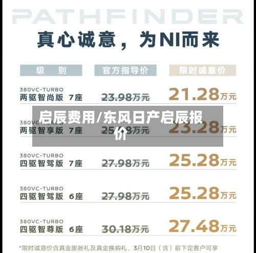 启辰费用/东风日产启辰报价