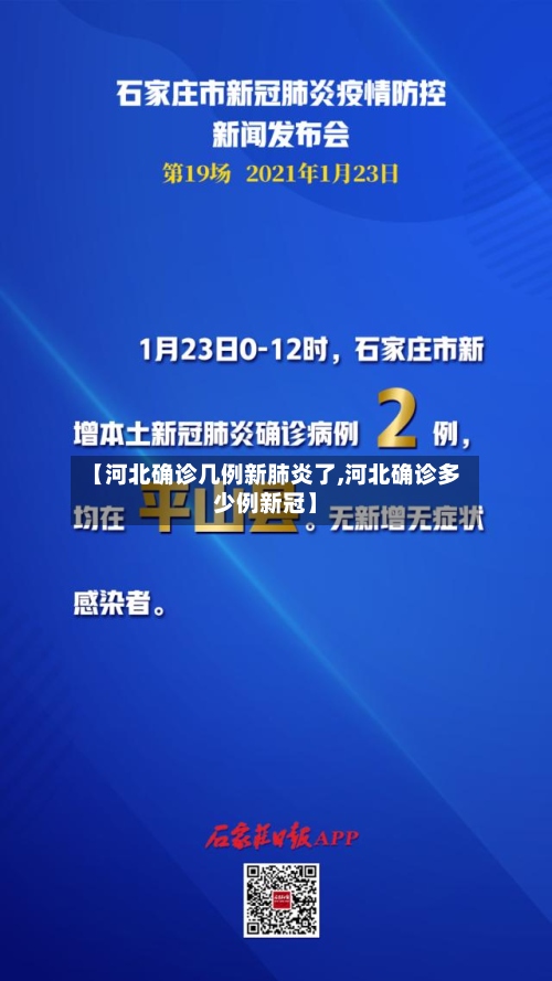 【河北确诊几例新肺炎了,河北确诊多少例新冠】