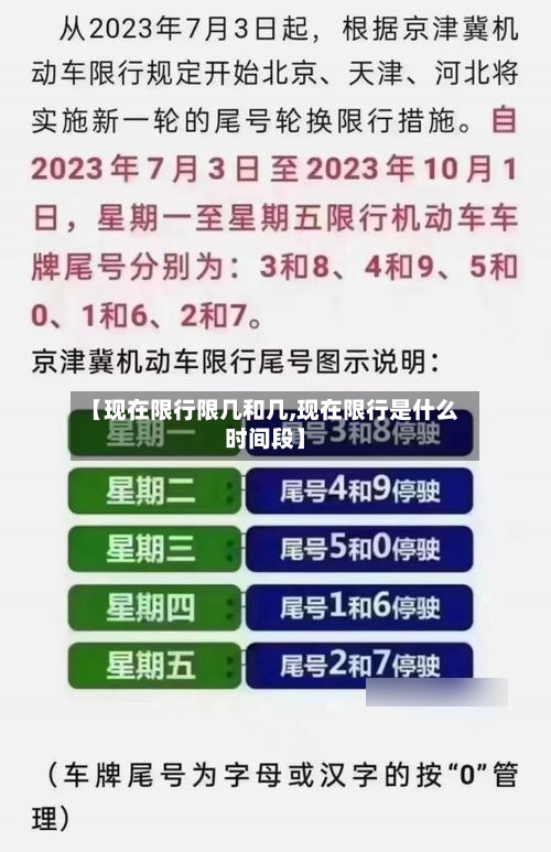 【现在限行限几和几,现在限行是什么时间段】-第3张图片