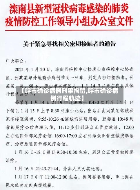 【呼市确诊病例刑事拘留,呼市确诊病例行程轨迹】-第2张图片