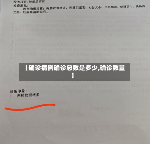 【确诊病例确诊总数是多少,确诊数量】-第2张图片