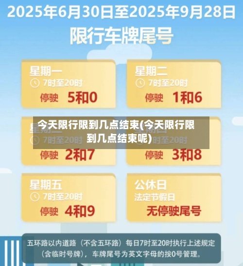 今天限行限到几点结束(今天限行限到几点结束呢)-第2张图片