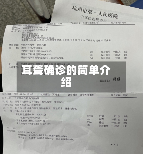 耳聋确诊的简单介绍