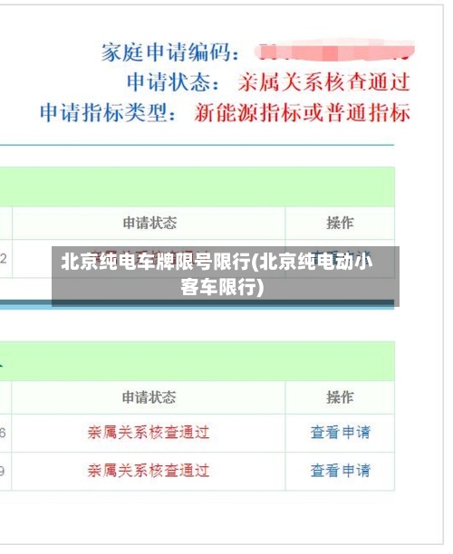 北京纯电车牌限号限行(北京纯电动小客车限行)-第2张图片